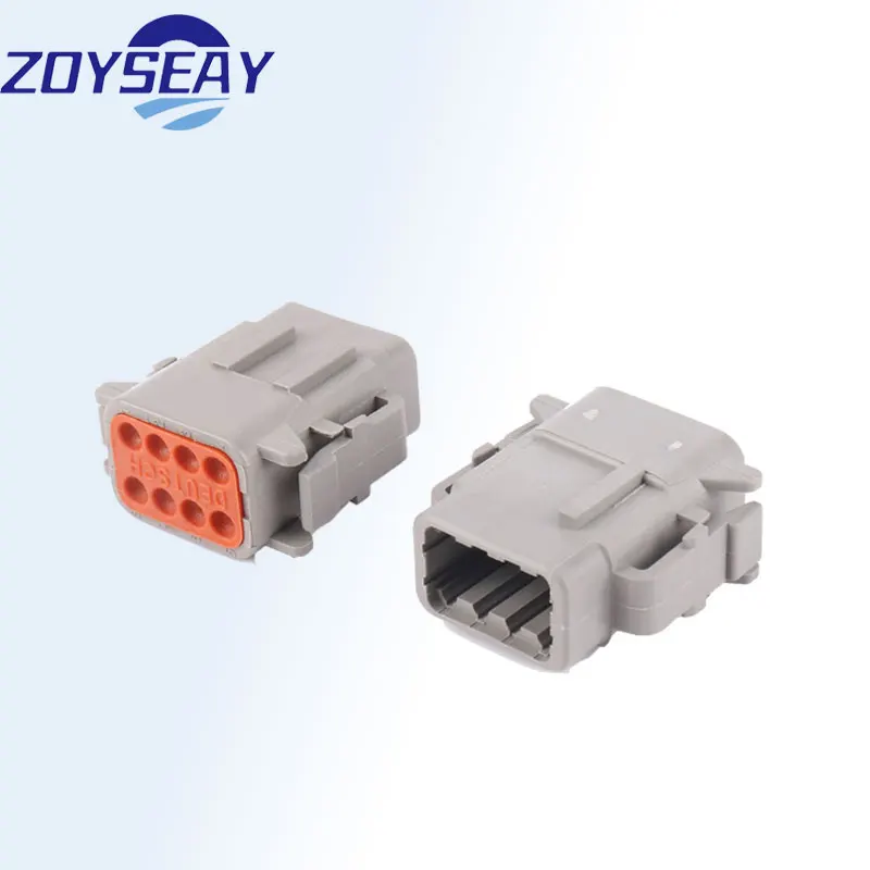 ZoySeay DTM Connetor Waterproof Wiring Terminal Socket Plug Damp-proof 8 Position Connetor With Terminal