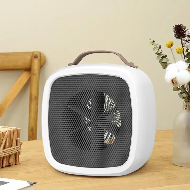 Mini Portable Electric Heater with Wireless Remote Control for Home Office Bedroom, 220V Winter Fan Heater