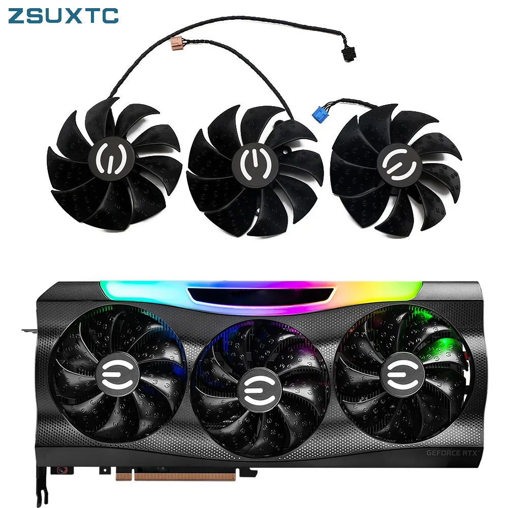 87MM PLD09220S12H RTX3080 RTX3070 Graphics Card Fans Replacement For EVGA GeForce RTX 3070 3080 TI 3090 FTW3 Cooler Fan