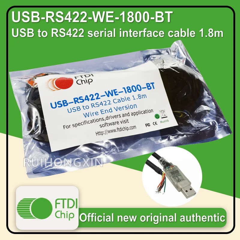 USB-RS422-WE-1800-BT USB to RS422 serial interface cable 1.8m 12Mbps 3MBaud FTDIchip official new original authentic