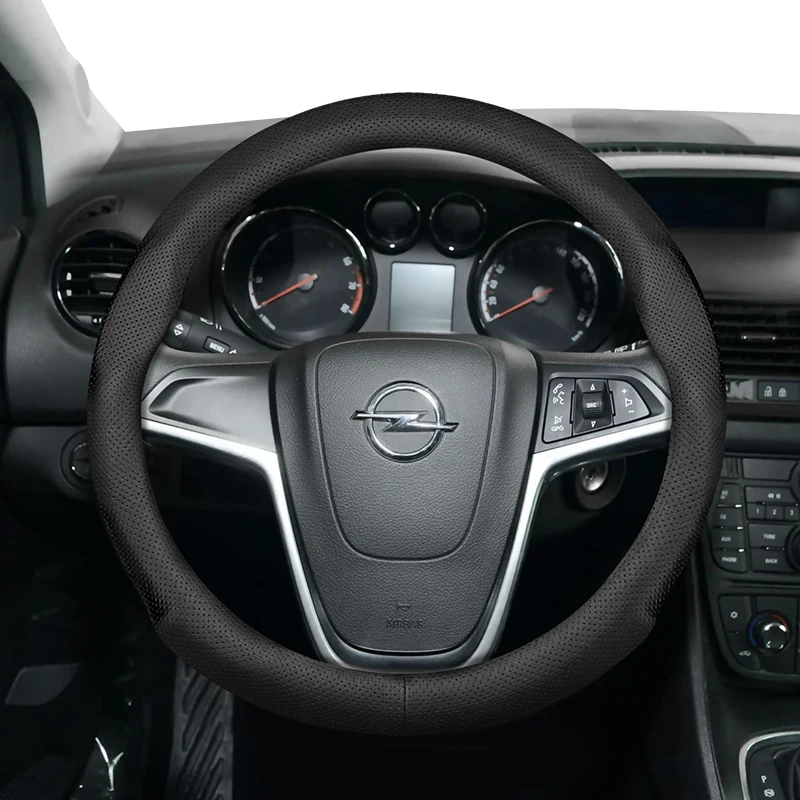 For Opel Round D-Shaped Steering Wheel Cover Ultra-Thin Fit Astra H Gtc J G K Corsa D Insignia Vectra C Mokka Vivaro Zafira X