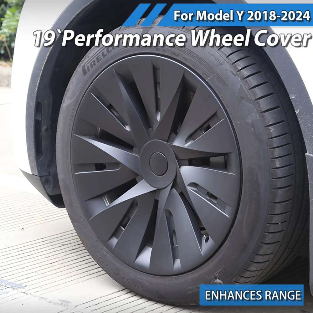 

4PCS 19-Inch Wheel Cap for Tesla Model Y Performance Replacement Hub Cap Automobile Full Rim Cover Accessories 2018-2024 tools