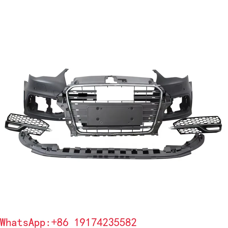

For Factory Supply Upgrade Car Body Kit Front Bumper With Grille For A3 S3 8V 2014 2015 2016