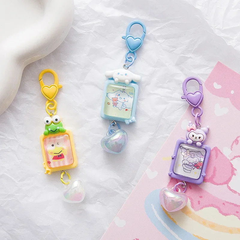 Sanrio น่ารัก Hello Kitty พวงกุญแจ Kawaii การ์ตูน Cinnamoroll Kuromi จี้แฟชั่นกระเป๋าเป้สะพายหลัง Key Ring วันหยุดของขวัญ