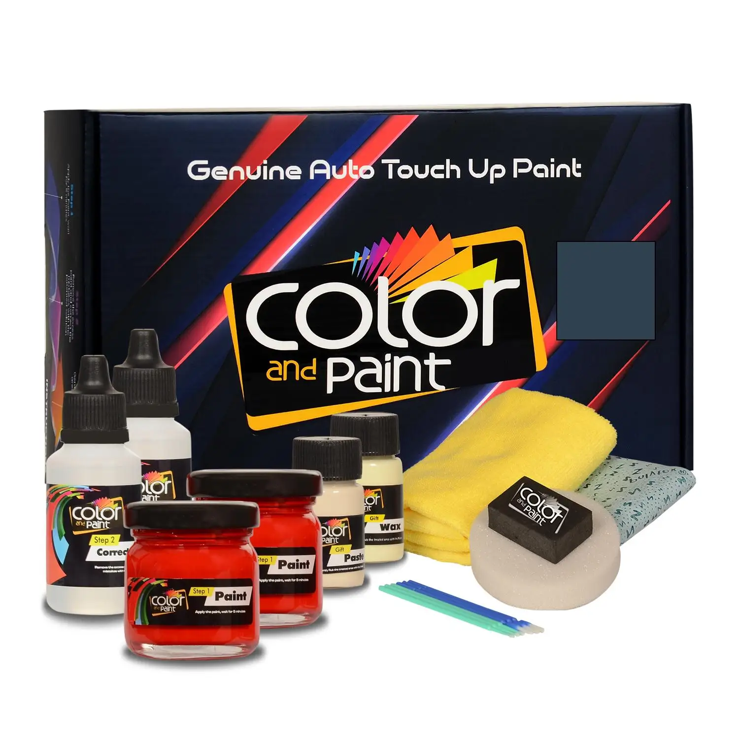 

Color and Paint compatible with GMC Automotive Touch Up Paint - DEEP SAPPHIRE MET - WA703J - Basic Care