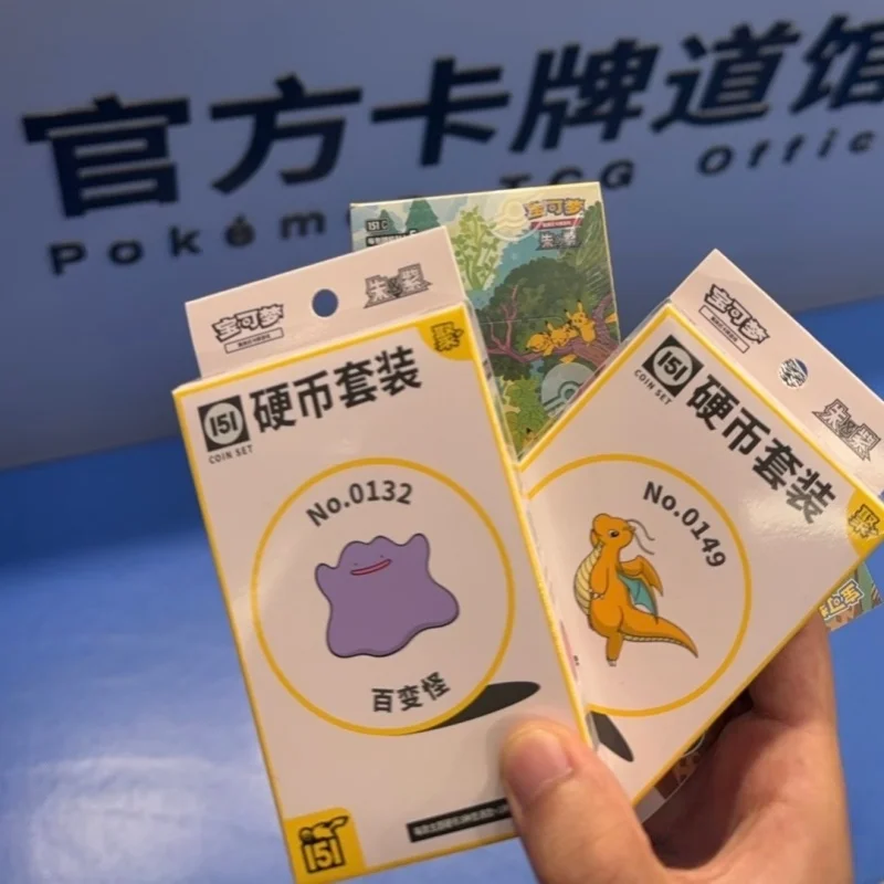 Nueva llegada Original Pokes juego de cartas comerciales Ptcg recogido 151 Vol.4 Ju Booster Pack 151 moneda versión china tarjeta coleccionable