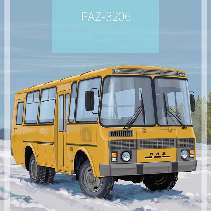 1/43 Soviet Bus Model Paz-3206 Light Off-road Country Bus JAVN059 Brand New Metal Car Model Toy Gift