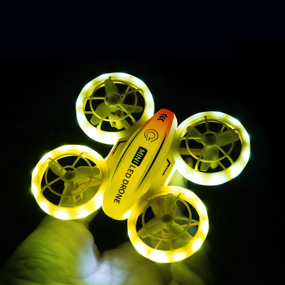 Mini Drone Kit per bambini e principianti quadricottero RC a LED a 360 ° con telecomando 2.4G Drone giocattolo regalo per bambini ragazzi ragazze