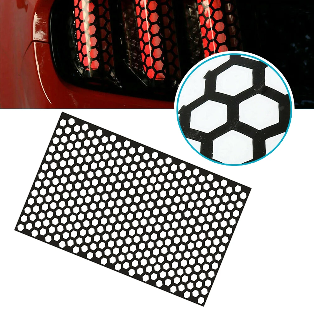 1pc Universal Car Taillight Decal Cover Car Headlight Film Car Rear Tail Light Decorative Sticker Auto Exterior Accessories