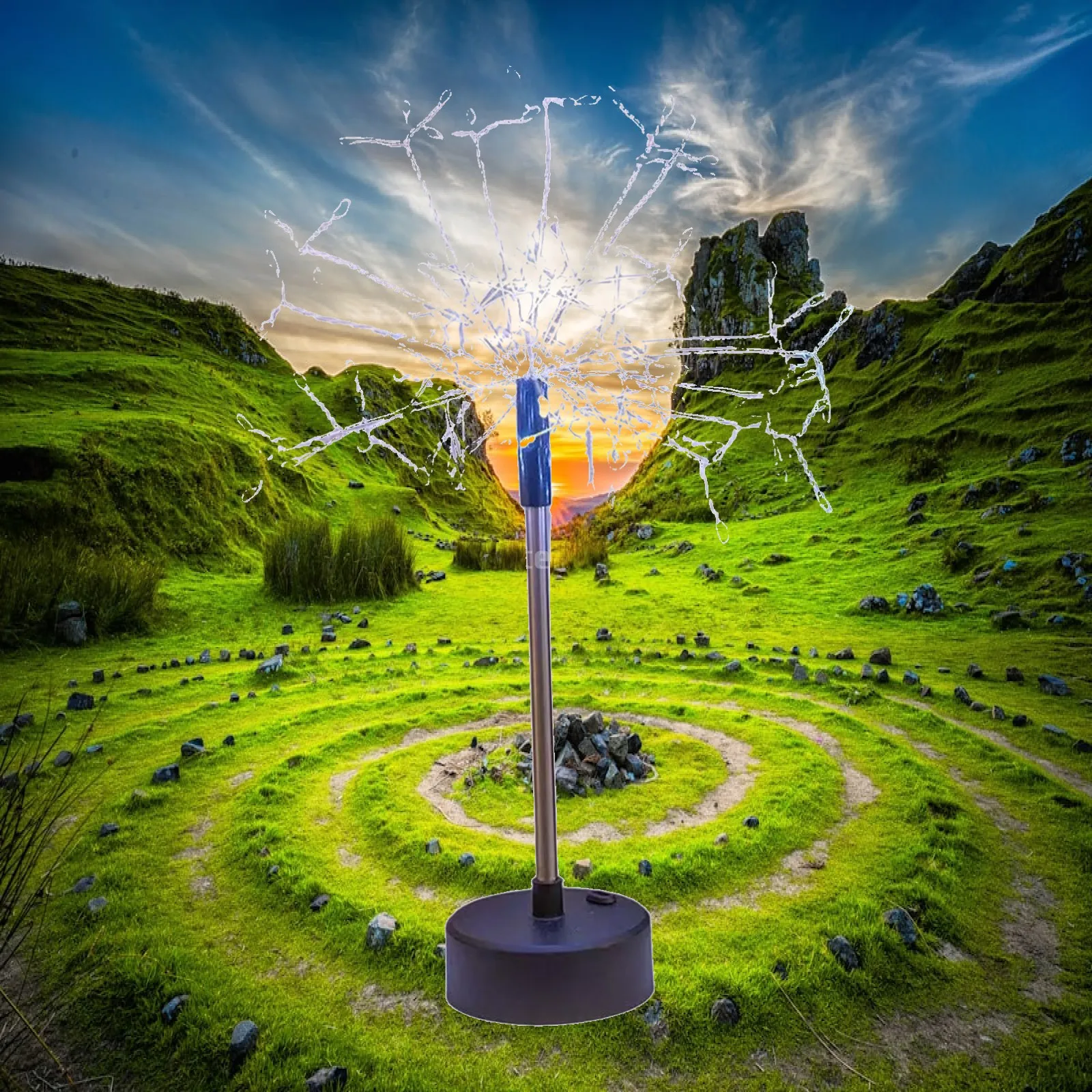 Unique Lighting Decor - Lampu Meja Ambient Dandelion Lampu Meja