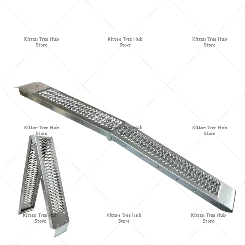 1PC Ramps For Aluminum Motorcycles Folding Loading ATV Pick-up Car Ramp To Climb Metal Ramps Ladder Single Load-bearing 350kg