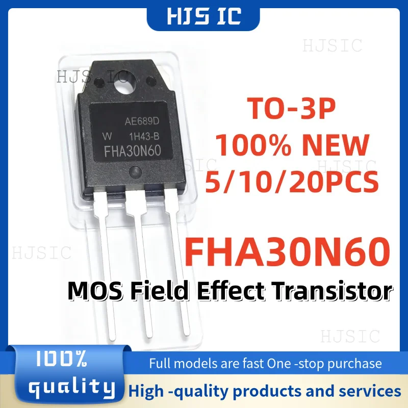 5/10/20PCS TO-3P Brand New FHA30N60 30N60 25A 600V High-Power MOS Field-Effect Transistor