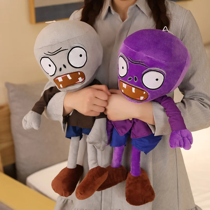 30cm Plants VS Zombies Stuffed Plush Doll Toys Microphone Zombie  Newspaper Zombie Cartoon Game Cosplay Anime Figure Kids Gifts