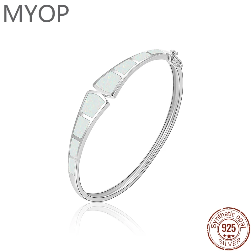 XYOP Evening Neutral Fashion Jewelry 925 Silver Gift,Scalloped OPAL Bracelet