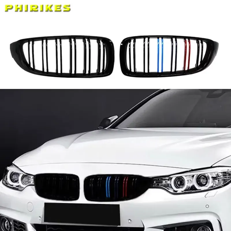 

For BMW 4 Series F32 F33 F36 F80 F82 2013-2019 420i 428i 430i M4 Front Bumper Kidney Facelift Grill Grille
