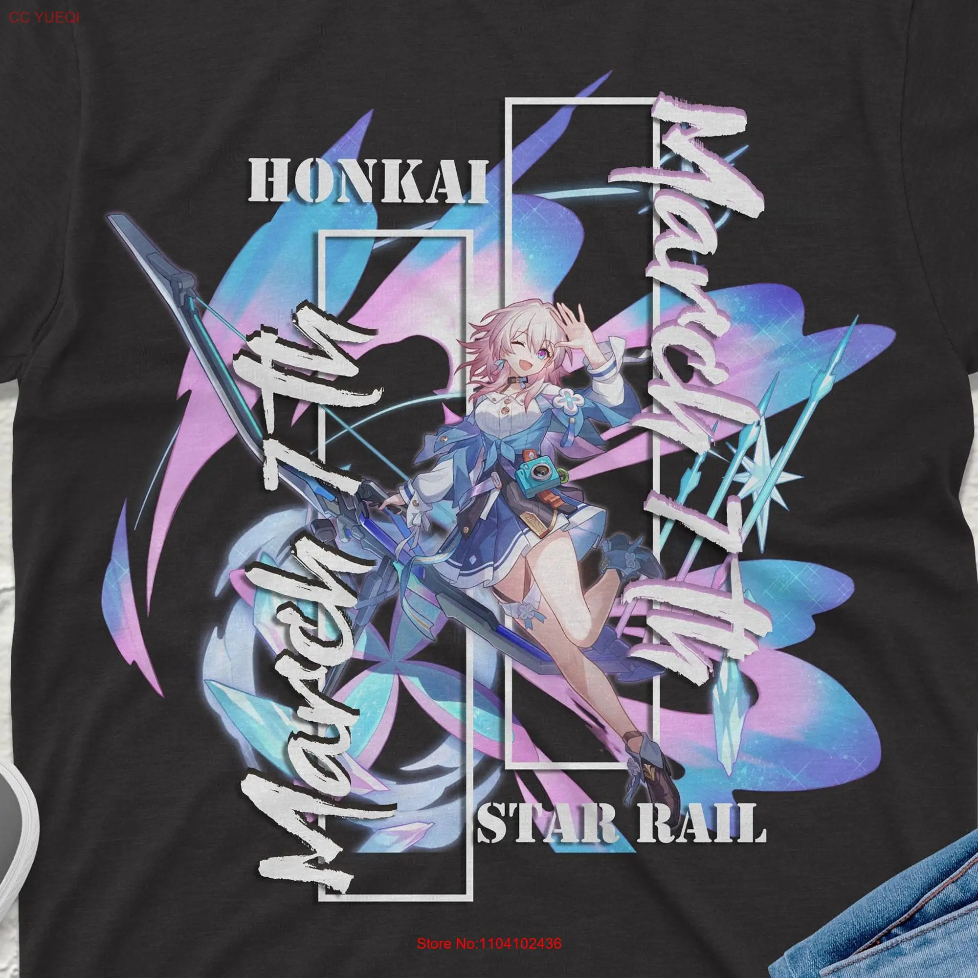 March 7th Honkai Star Rail T Shirt Premium Quality Apparel with Stunning Designs Perfect for Gamers Anime Enthusiasts