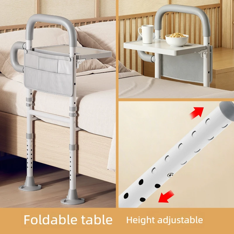 Picture 4: No-Drill Bed Safety Rail, Standing Assist Handle for Elderly, Multi-Functional Getting Up Support for Home Bed Use