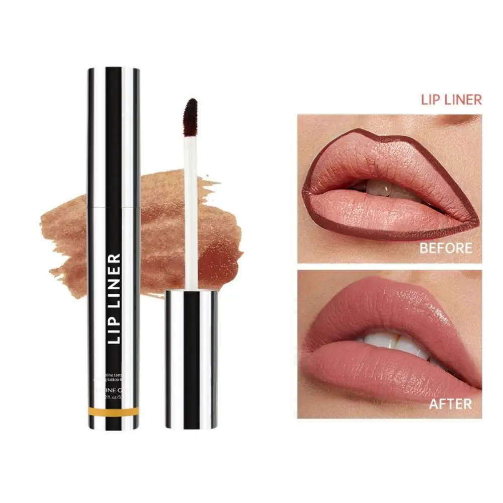 ใหม่ 5 สี Peel-off Lip Liner Waterproof Matte Lip GLOSS Long Lasting Lip แต่งหน้าเครื่องสําอางค์อุปกรณ์เสริม