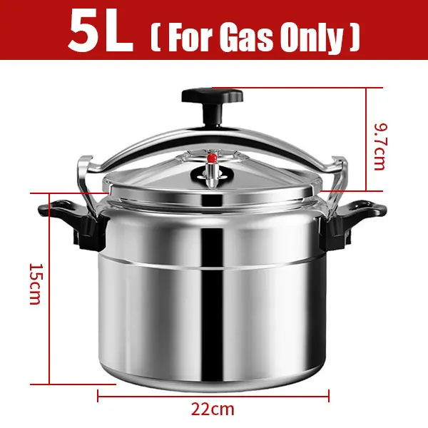 PGY 3L/5L/7L Professioneller Schnellkochtopf, robuste, explosionsgeschützte Kochtöpfe aus Aluminium für Gasherd 5