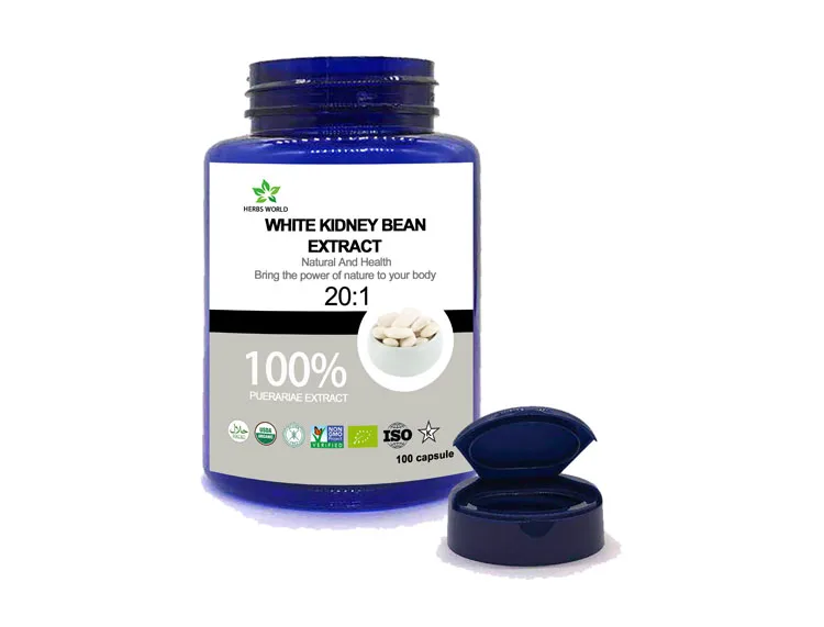 Natural white kidney bean extract 100pcs/bottle 100% white kidney bean extract