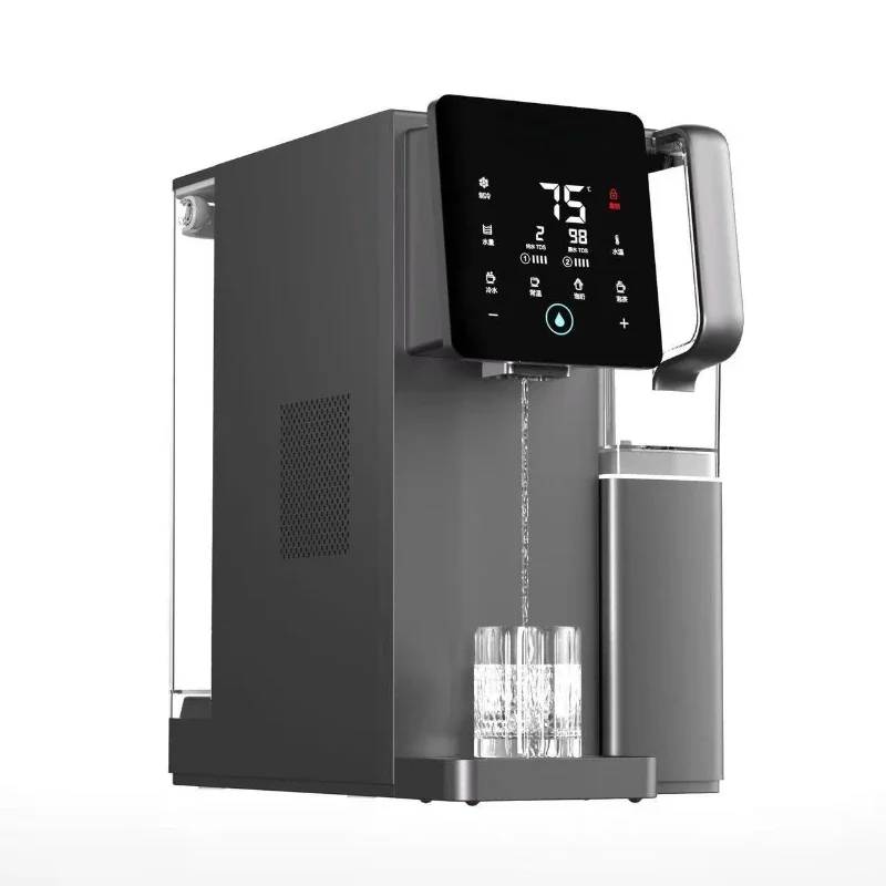 WFHRO-F5 Manhattan version weak alkaline desktop hot and cold drinking machine, household RO reverse osmosis