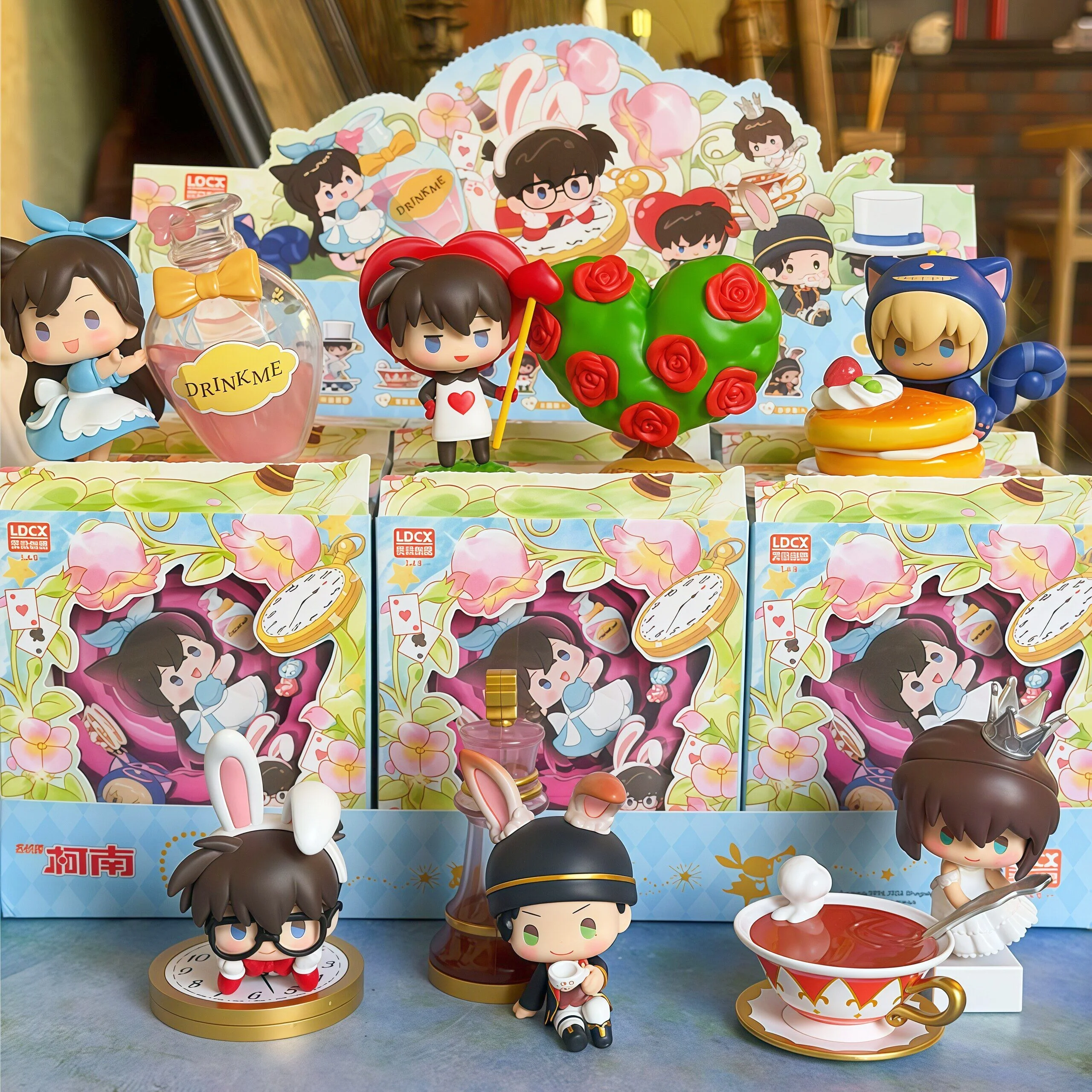 

LDCX Detective Conan Blind Box Fairy Tale Wander Series Collectible Figure Trendy Toy Desktop Ornament Gift For Anime Fans
