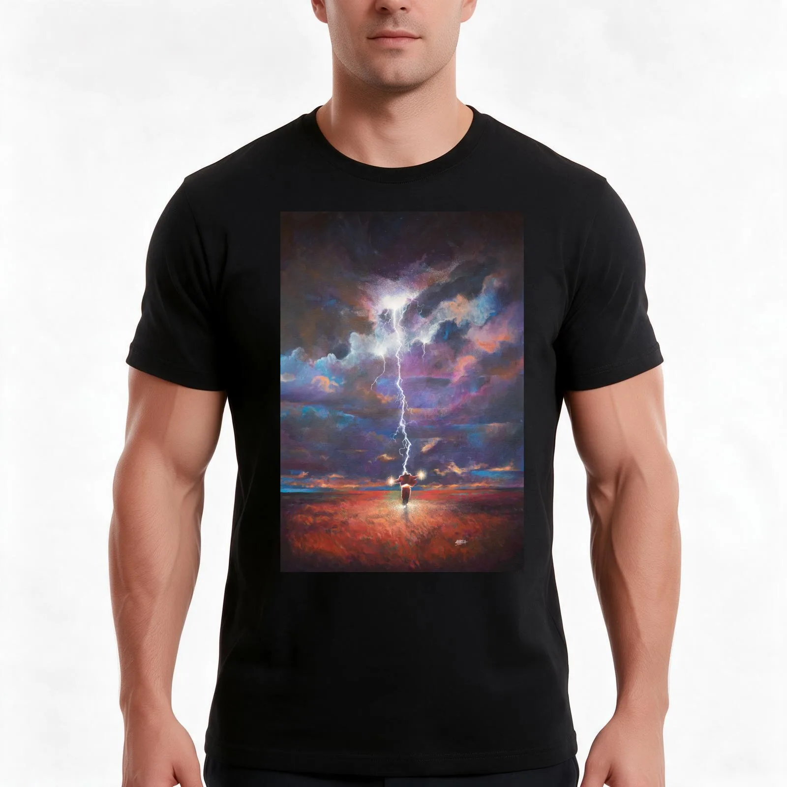Powder T-Shirt Summer Casual Cotton Tee Oversized Streetwear Tops Vintage Graphic Print Loose Fit Short Sleeve 100% Cotton