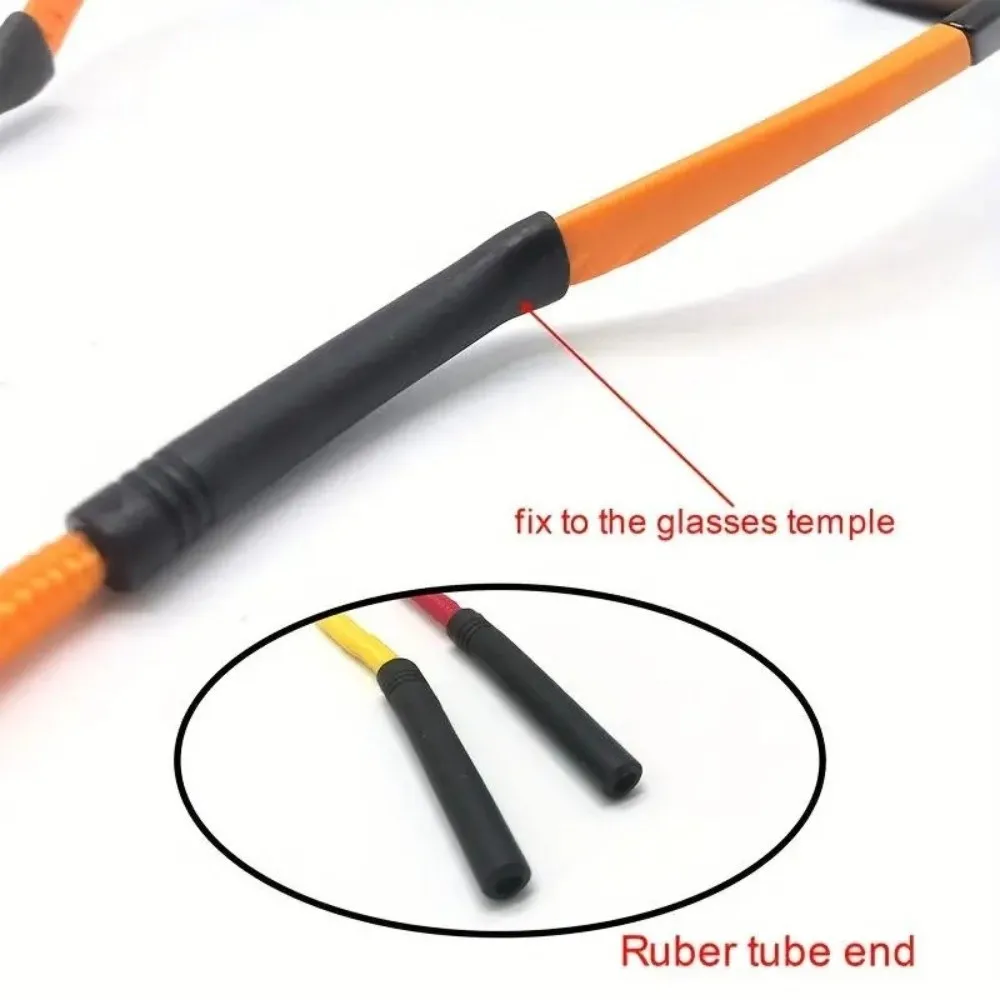 1PC Adjustable Length Floating Glasses Strap Polyester Foam Foam Floatable Design Sunglasses Neck Chain Non-slip Durable