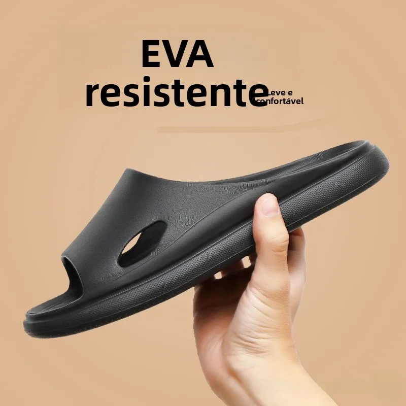 Chinelos Antiderrapantes Silenciosos para Verão, Uso Interno e Externo, Confortáveis para Adultos, Chinelos de Casa em PVC EVA
