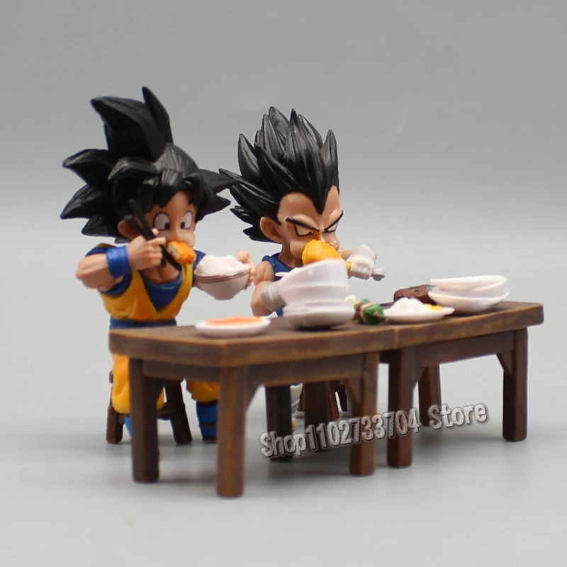 8cm Goku Dragon Ball Figures GK Dry Rice Son Goku Vegeta Action Figures Cute PVC Anime Collection Model Toys Ornamen Gifts