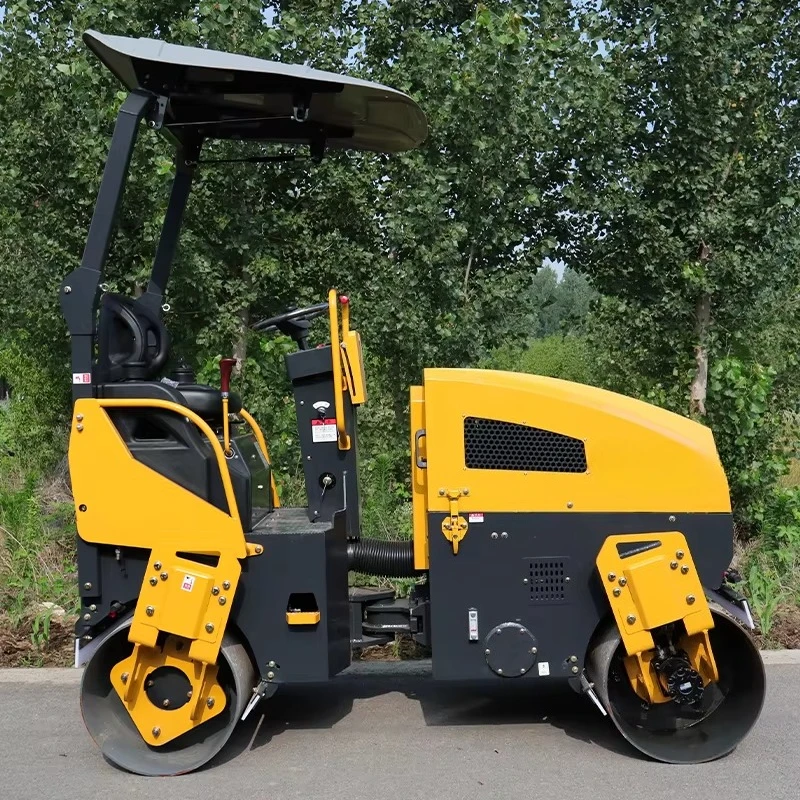 محرك ديزل صغير 2 طن 3.5 طن 5 طن آلة الأسطوانة الأسفلت الأسطوانة الطريق رائجة البيع الضاغط الاهتزازي