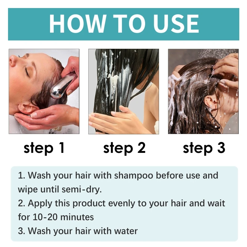 Traitements protéinés pour cheveux lisses, traitements protéinés pour cheveux bouclés profonds, livraison directe