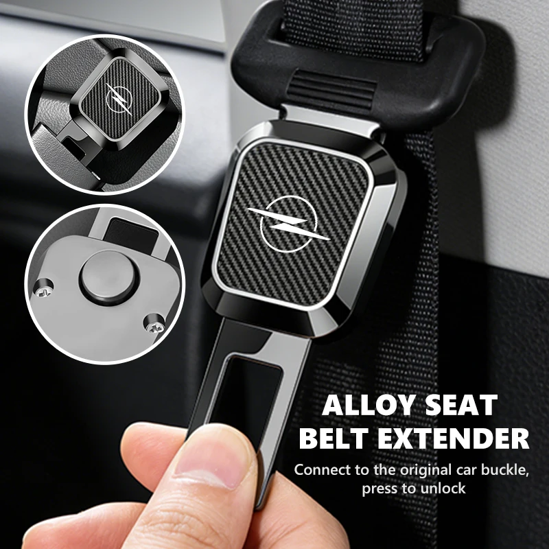 For Opel Car Seat Belt Clip Extender Seat Belt Lock Socket Extender Safety Buckle OPC Astra J H G K Insignia Corsa D B E Mokka