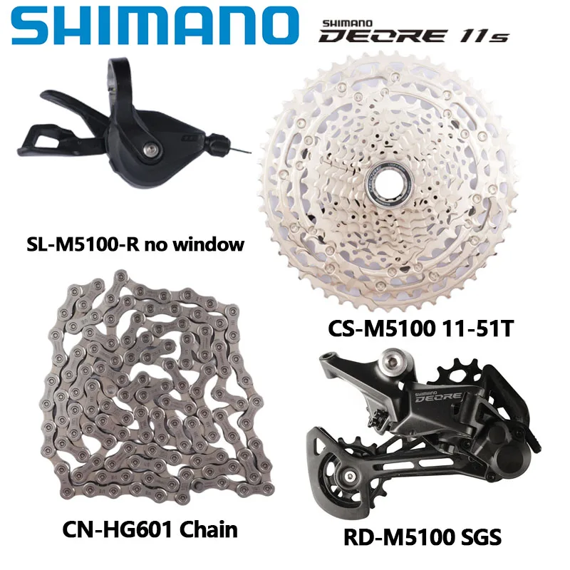 SHIMANO DEORE M5100 M5120 11-Gang-Gruppe MTB Mountainbike Shifter Hinten Dearilleur 42T 51T Kassette Kette Fahrrad 11v Teil – Detail 2