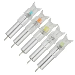5pcs Luminous Arrow Nock Tail Arrow Nock Replaceable Batteries Lighted Nock ID7.6mm Arrow Shaft Archery Hunting Accessary