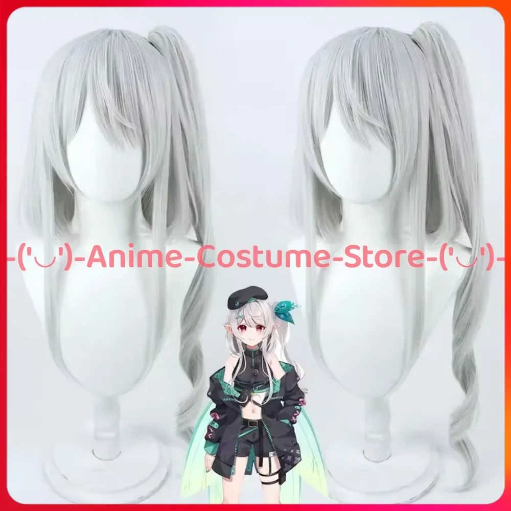 

NIJISANJI VTuber Pomu Rainpuff, тактический наряд, парик для косплея, персонаж аниме, Хэллоуин, карнавальный костюм для вечеринки, парики, синтетические волосы