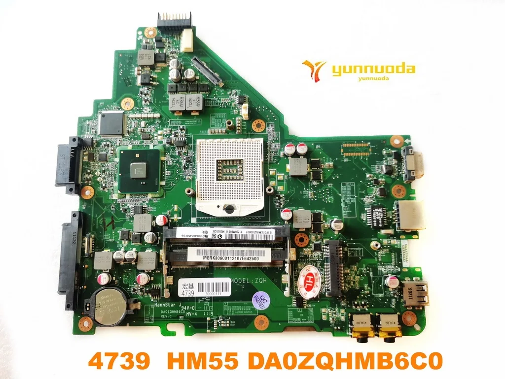 

DA0ZQHMB6C0 For ACER 4739 Laptop Motherboard HM55 DDR3 Tested Good