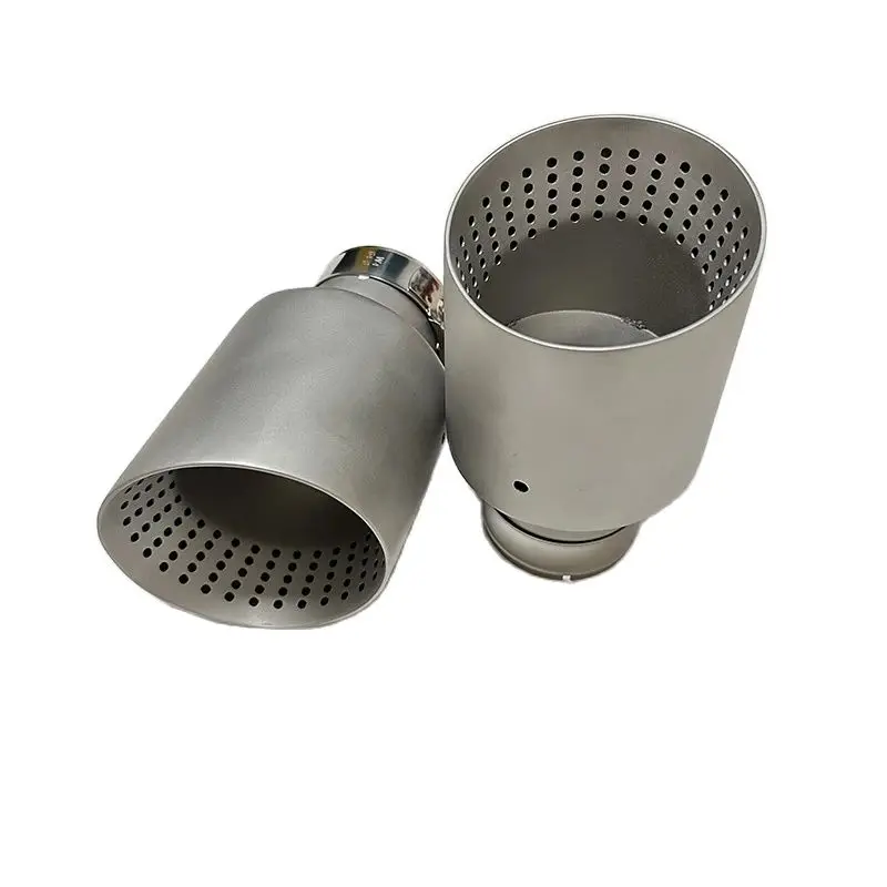 1 Pcs Matte Stainless Steel Car Exhaust Tip System Pipe Universal Exhaust Tip For VW GTI MK7 Golf7 Nozzle 60MM 63mm Muffler Tip