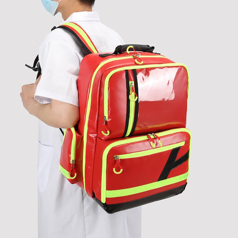 Portable and high-capacity emergency rescue backpack for travel