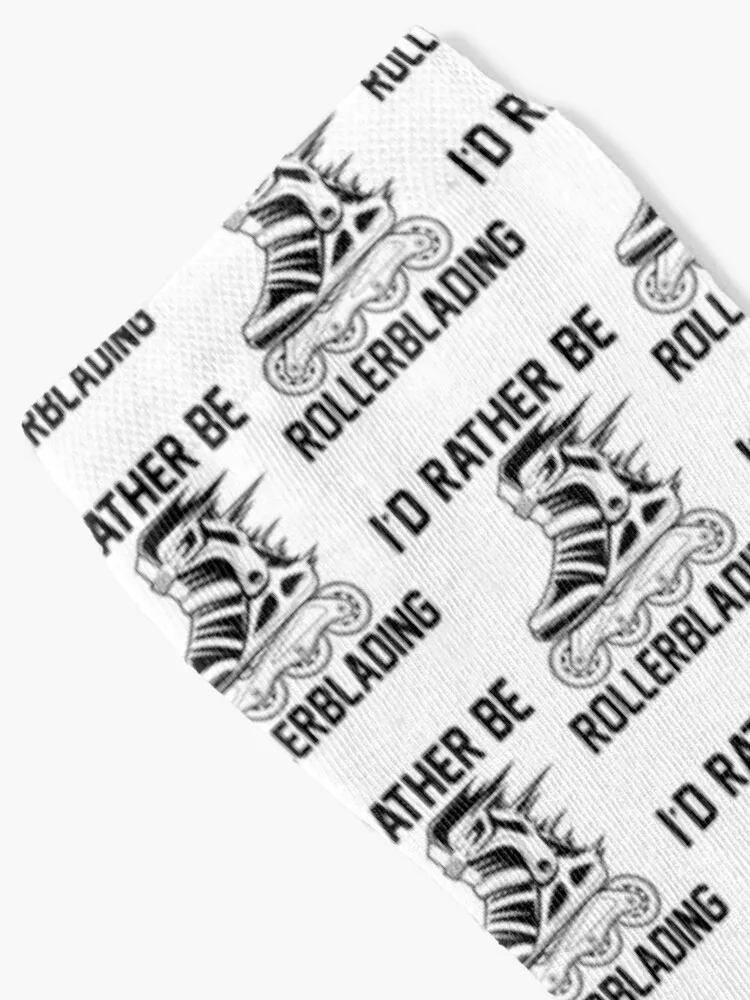 Wolałbym być Rollerblading Socks Man Socks