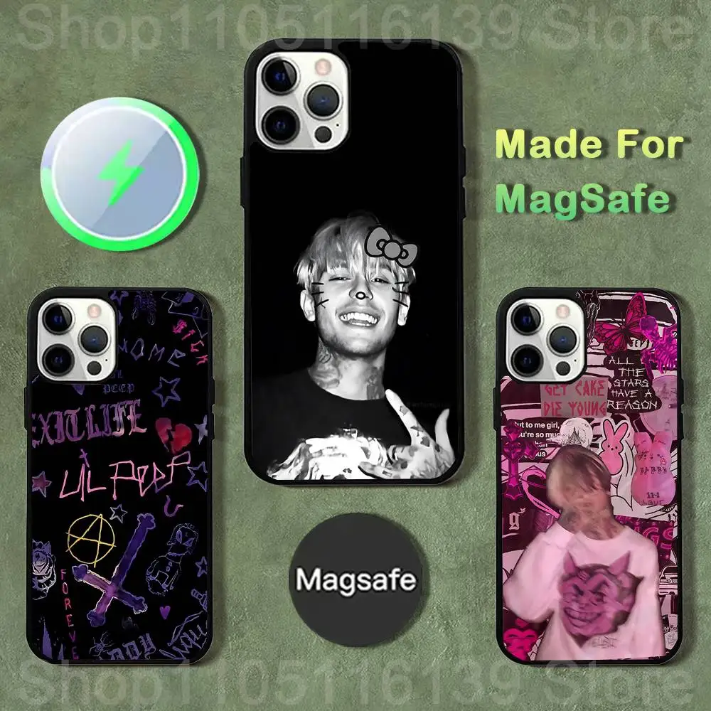 

Lil Peep Star Shopping Phone Case For iPhone 17,16,15,14,13,12,11,Pro,Max,Plus,Mini,SE4,E Magnetic Magsafe Wireless Charging