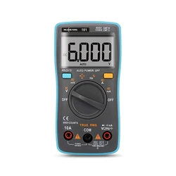 RM101 Digital Multimeter 6000 Counts Backlight Auto Ranging True RMS Data Hold Low Battery Alert