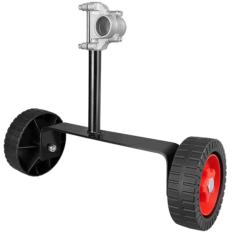 

AT44-1 PCS Lawn Mower Support Wheel Backpack Weeder Handheld Support Frame Portable Support Wheel Lawn Mower Auxiliary Wheel Bla
