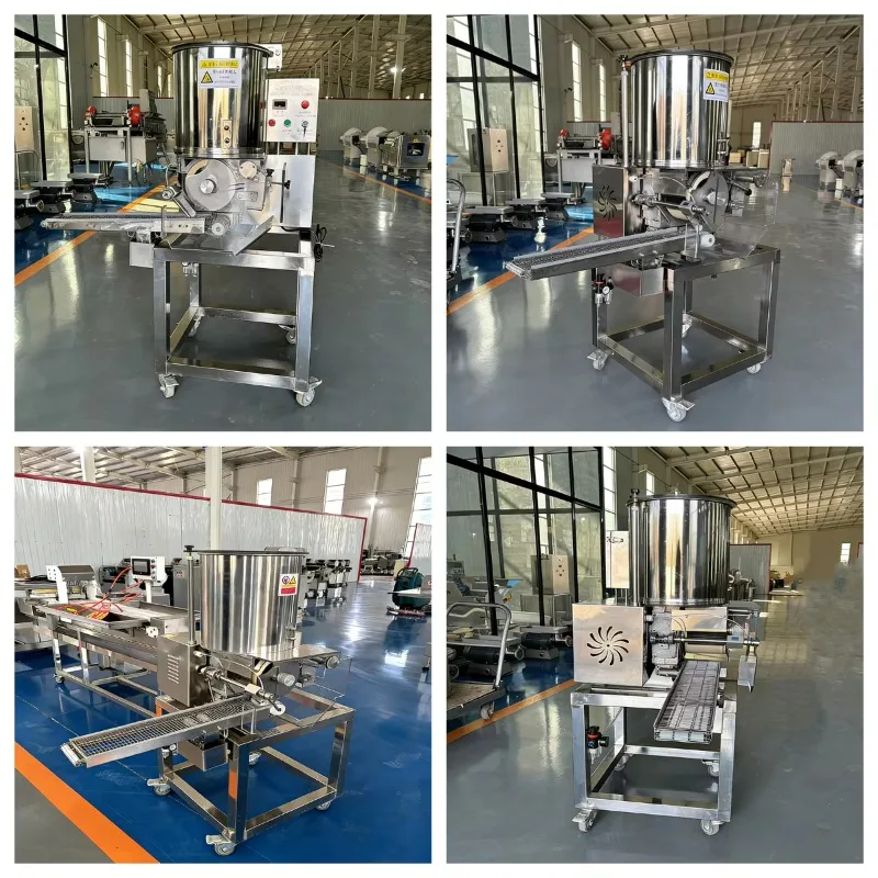 Commercial Patty Press Machine 2100pcs/h 304 Stainless Fish Nugget Hamburger Beef Patty Former Custom