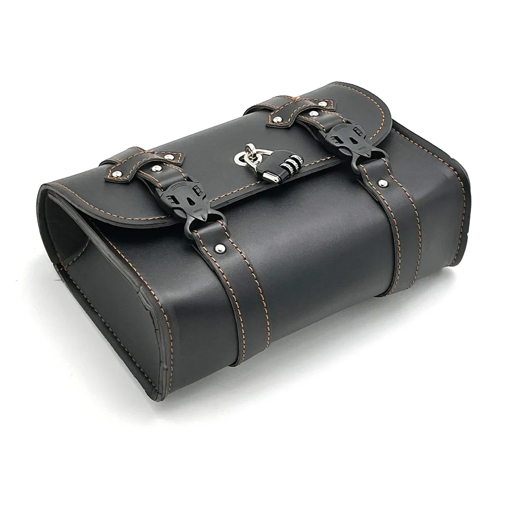 دراجة نارية السرج حقيبة جانبية ريترو بو دراجة نارية أداة حقيبة ل ADNOH المتمردين 250 500 للمتمردين 1100 300 ل W400 W650 SR400 XL883L #6