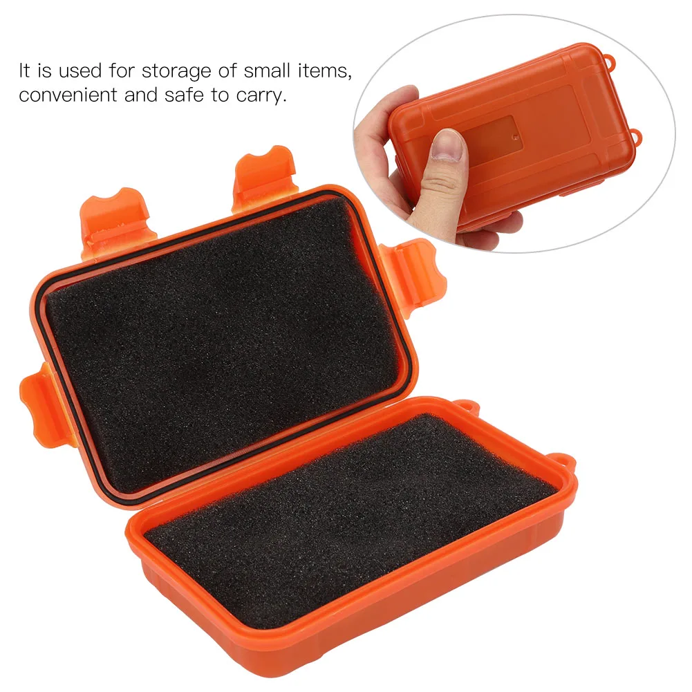 ZK20 4Pcs Outdoor Tool Small Survival Storage Box Shakeproof Pressure Resistant Waterproof Sealing Container