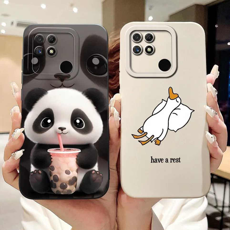 For Itel A16 / Itel A16 Plus Phone Cases Cover Flowe Rabbit Panda Avocado Soft Silicone Protective Bumper itela16 a16+ a16plus