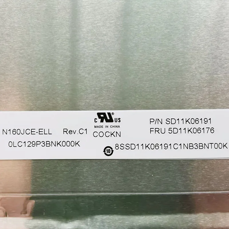 N160JCE-ELL N160JCE ELL 1920(RGB) × 1200 IPS 60 هرتز eDP 30 دبابيس مصفوفة الكمبيوتر المحمول 16 بوصة شاشة عرض LCD