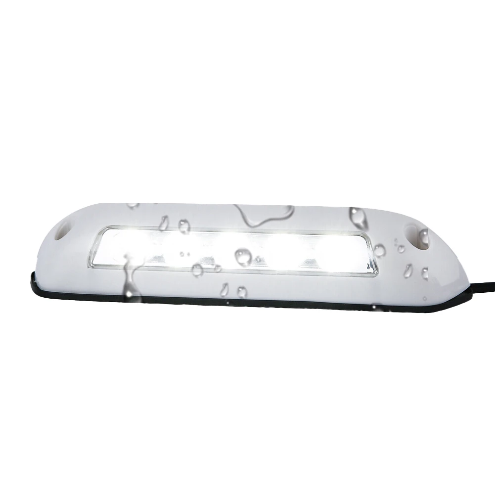 

12V Motorhome Caravan Interior Wall Lamps 6000K Waterproof Awning Lights 10LED Display Wide Lights RV Retrofit Outdoor Lighting