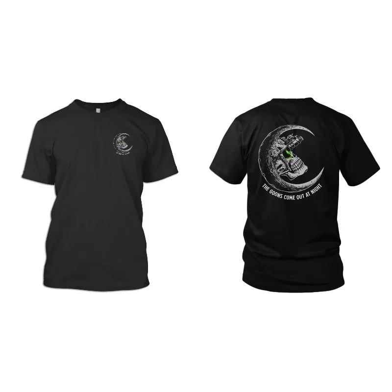 Goons Come Out At Night - تي شيرت برسومات Savage Tacticians للجنسين للرجال والنساء بأكمام صيفية عصرية فاخرة كلاسيكية كلاسيكية #4